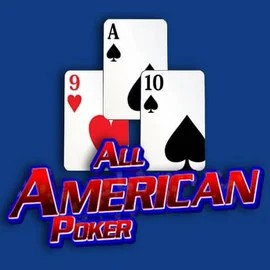 All American Poker slot visual from RTG (Reel Time Gaming) available on luckysblock.nl