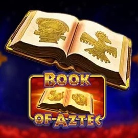 Book of Aztec slot logo by Amatic Industries at Lucky Block Casino