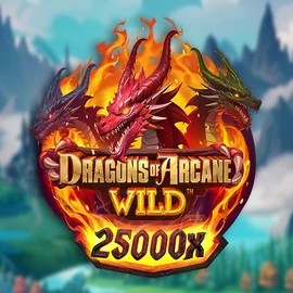 Dragons of Arcane Wild logo – Slots by Foxium at Lucky Block Casino