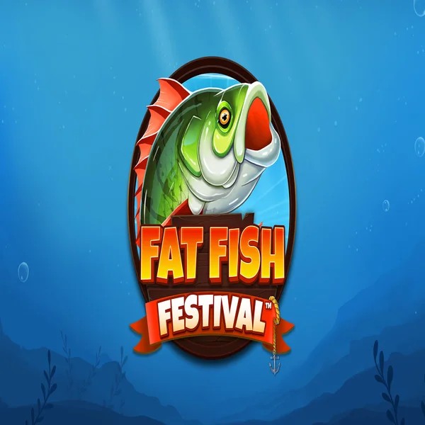 Official Slots logo: Fat Fish Festival by Wishbone Games at Lucky Block Casino