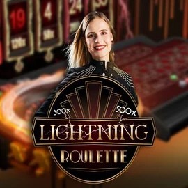 Lightning Roulette logo by Evolution Lucky Block Casino