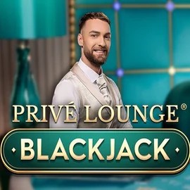 Privé Lounge Blackjack slot logo by Pragmatic Play at Lucky Block Casino