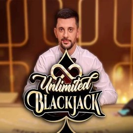 Try Unlimited Blackjack slot by Ezugi on luckysblock.nl – logo image